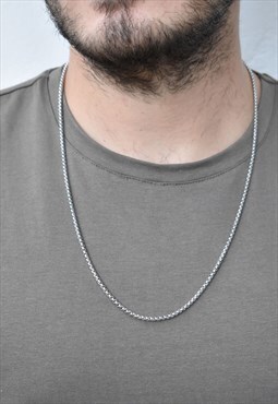  Long Stainless Steel Necklace For Men- Valentine's Day Gift