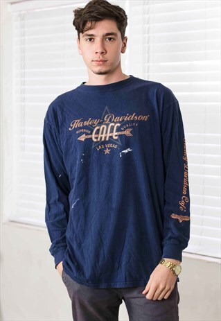 VINTAGE HARLEY-DAVIDSON T-SHIRT LOGO 90S X 10.3