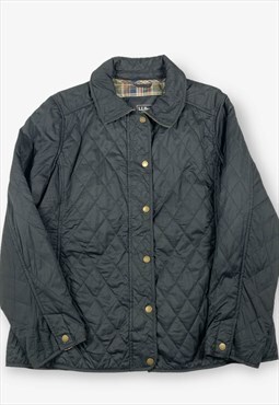 Vintage l.l.bean quilted jacket black large BV16115