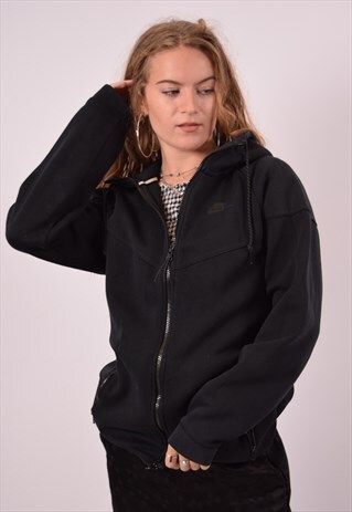 VINTAGE NIKE HOODIE SWEATER LOOSE FIT BLACK