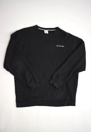 VINTAGE 90S COLUMBIA BLACK CLASSIC SWEATSHIRT