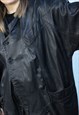 VINTAGE  LEATHER JACKET BUTTERFLY IN BLACK M