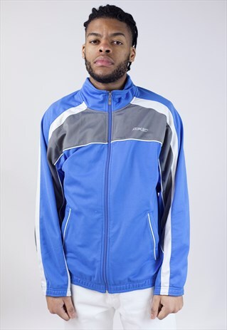 VINTAGE REEBOK BLUE/GREY SPORTS JACKET