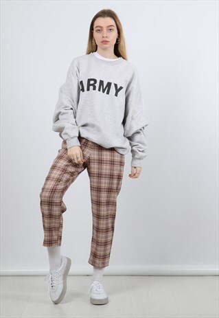 VINTAGE GREY LARGE PRINTED SWEATSHIRT