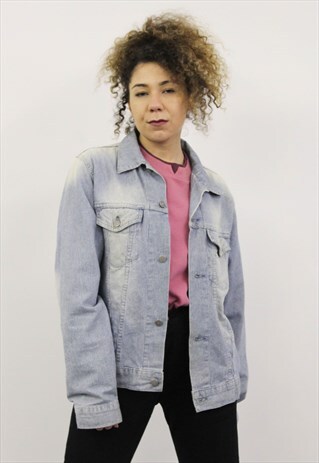 VINTAGE 1990S BLUE TOMMY HILFIGER DENIM JACKET
