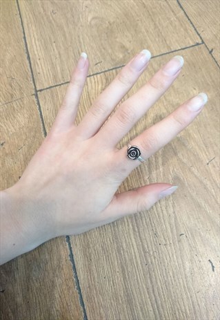 ROSE RING SILVER