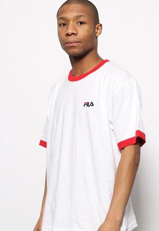 VINTAGE FILA LOGO T-SHIRT WHITE