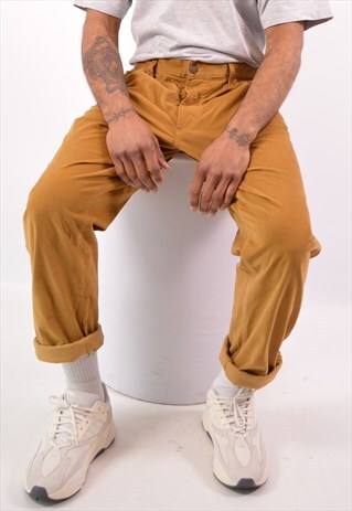 VINTAGE ICEBERG CORDUROY TROUSERS BROWN