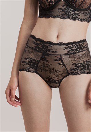 HIGH WAIST LACE KNICKERS