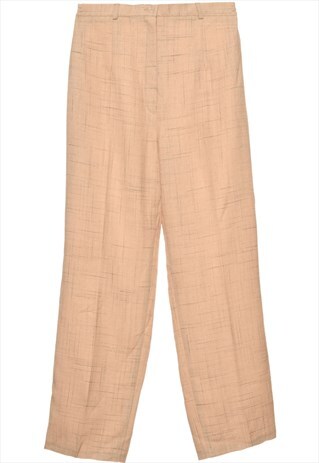VINTAGE PALE PINK CASUAL TROUSERS - W30
