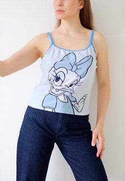 Vintage Disney Top Graphic Print 90s Cami Daisy Duck