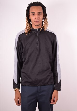 STARTER MENS VINTAGE TRACKSUIT TOP XL BLACK 90S
