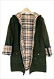 Burberry vintage unisex green wool jacket