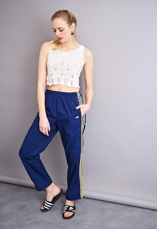 90'S RETRO ADIDAS SPORTS TRACKSUIT BOTTOM TROUSERS