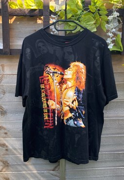 Vintage led Zepellin Robert plant black T-shirt medium 