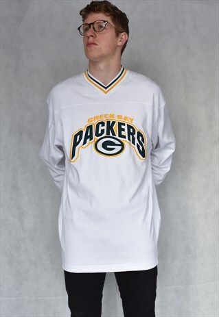 GREEN BAY PACKERS OVERSIZED LONG SLEEVE TOP SIZE L