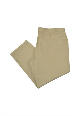 Vintage Dickies Workwear Pants Straight Leg Tan W54 L32