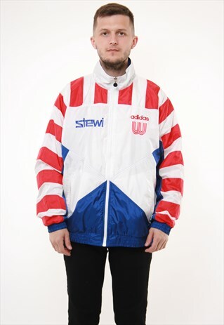 90S VINTAGE ADIDAS ALL NATIONS SHELL JACKET 14253
