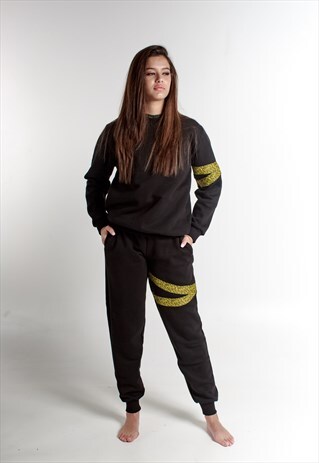 LOGOMANIA CAUTION TAPE TRACKSUIT SET