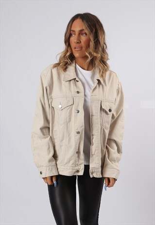DENIM JACKET SOUTHERN OVERSIZED FITTED COLOURED UK 18 (6BU)