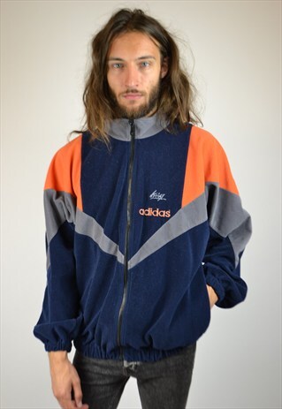 VINTAGE 90'S ADIDAS EQUIPMENT VELOUR TRACK JACKET