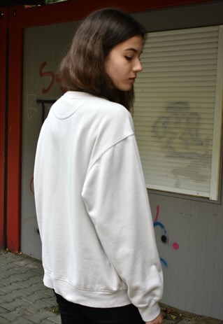 VINTAGE WHITE UNISEX SWEATSHIRT