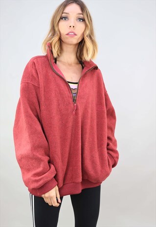 VINTAGE 90S OVERSIZED 1/4 ZIP FLEECE