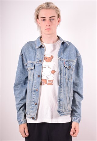 LEVI'S MENS VINTAGE DENIM JACKET MEDIUM BLUE 90S