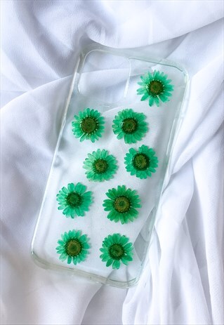 REAL DAISIES PHONE CASE/ PRESSED DAISIES PHONE COVER