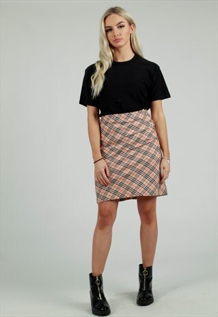VINTAGE BURBERRY BLUE LABEL NOVA CHECK MINI SKIRT
