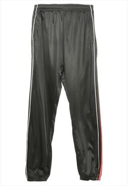 Beyond Retro Vintage Black & Red Russell Athletic Track Pant