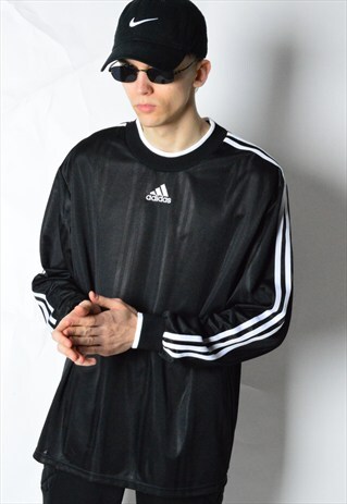 2001 BLACK ADIDAS LONG SLEEVE SPORTS TOP