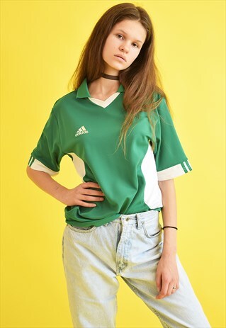 90'S ADIDAS ATHLEISURE VARSITY JERSEY OVERSIZED T-SHIRT TEE