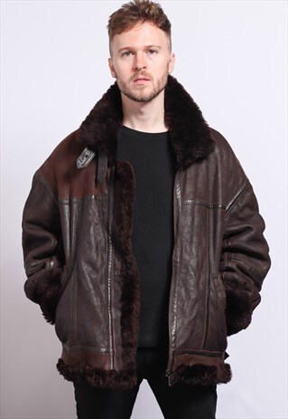 VINTAGE LEATHER AVIATOR JACKET