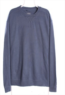 Vintage 90's L.L.Bean Sweatshirt Crewneck Cotton Blue