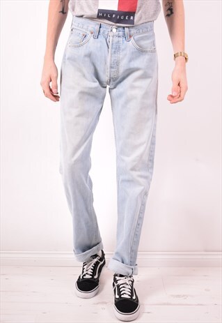 LEVI'S MENS VINTAGE JEANS W30 L35 BLUE 90S
