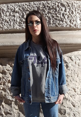 VINTAGE JEANS DENIM LIGHT BLUE JACKET LEVI'S COD. 1-209