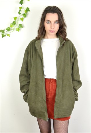 oversized full zip fleece