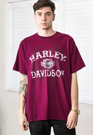 VINTAGE HARLEY-DAVIDSON T-SHIRT LOGO 90S XL 9.6