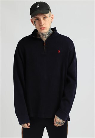VINTAGE POLO RALPH LAUREN 1/4 ZIP SWEATSHIRT
