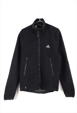 Vintage Adidas Zip Up Fleece in black M
