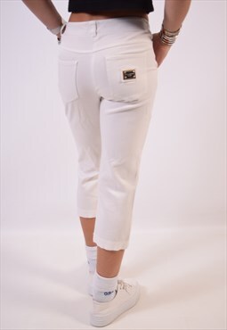 Vintage Dolce & Gabbana Capri Trousers White