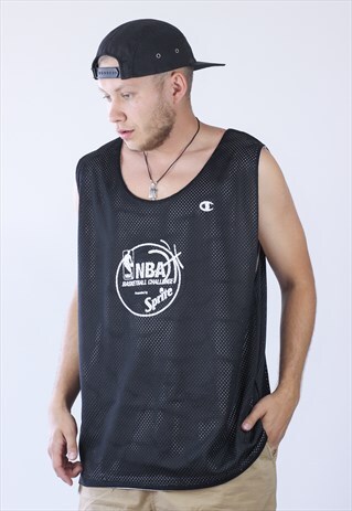 MENS CHAMPION NBA SPRITE REVERSIBLE JERSEY TOP TANK MESH
