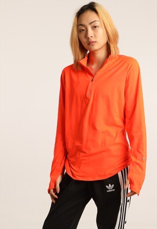 VINTAGE NIKE PRINT LOGO 1/4 ZIP SWEATSHIRT