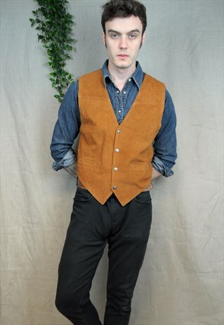 REAL LEATHER WAISTCOAT