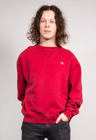 90'S VINTAGE RED CHAMPION SWEATSHIRT