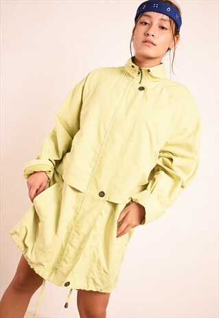 VINTAGE 90'S RETRO PASTEL OVERSIZED MIDSEASON PARKA JACKET