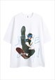 MARTIAL ARTS T-SHIRT OLD KUNG-FU TOP JACKIE CHAN TEE WHITE