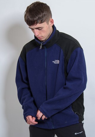 VINTAGE THE NORTH FACE FLEECE IN BLUE LARGE