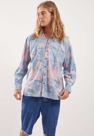 VINTAGE PATTERNED FESTIVAL LONG SLEEVE SHIRT
